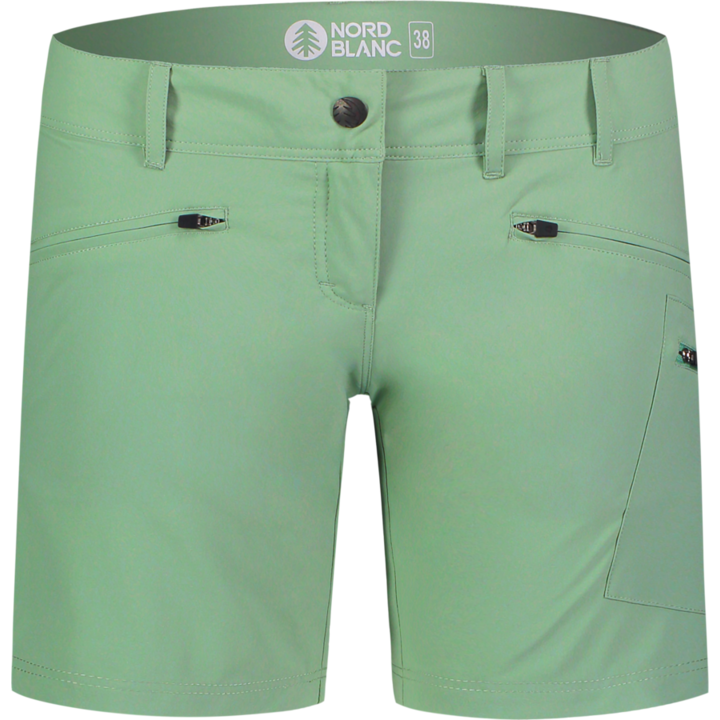 Ženske na prostem kratke hlače NORDBLANC Moss zelena NBSPL7634_PAZ